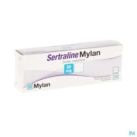 SERTRALINE MYLAN 50 MG COMP 30 Apotheek Thiels