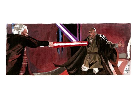 Mace Windu Vs. Palpatine by ncajayon on DeviantArt