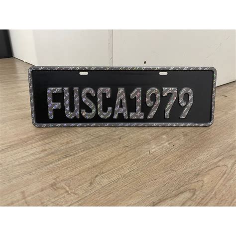 Placa de Carro Personalizada no Padrão Mercosul em Alto Relevo melhor