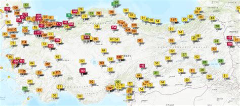 Türkiye'nin hava kirliliği haritası açıklandı