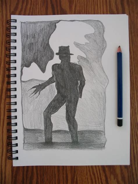 Original Pencil Sketch Drawing Freddy Krueger A Nightmare on Elm Street ...