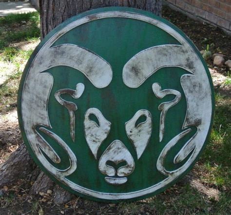 CSU Rams logo Distressed Weathered College football Man