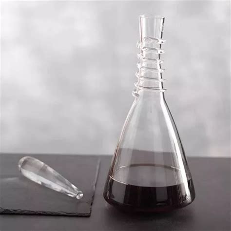 Decanter Cristal Vidrio Botella Jarra Tapa Vino Nude 1000 Ml Envío gratis