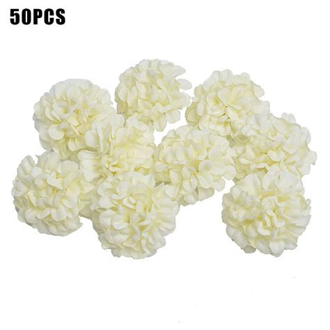 Wedding Decor Hydrangea Heads Artificial Flowers Silk Multipurpose Home