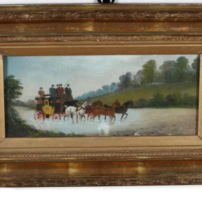 Three Antique Stagecoach Paintings (Lot 419 - June Gallery AuctionJun ...