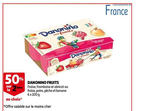 Promo Danonino Fruits Chez Auchan ICatalogue Fr