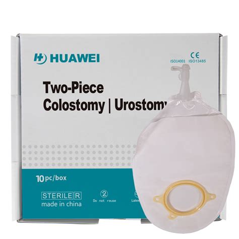 Two Piece Disposable Colostomy Pouch Ostomy Bag China Ostomy Bags And