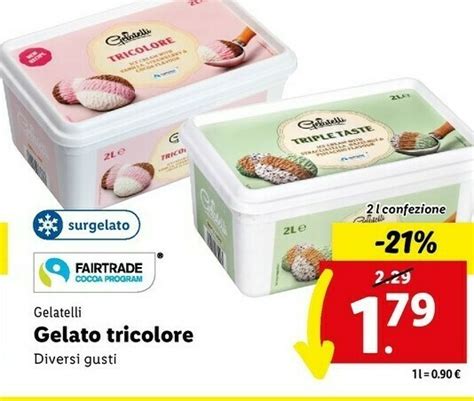 Gelatelli Gelato Tricolore Offerta Di Lidl