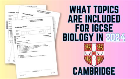 Cambridge Igcse Biology New Syllabus Changes Youtube