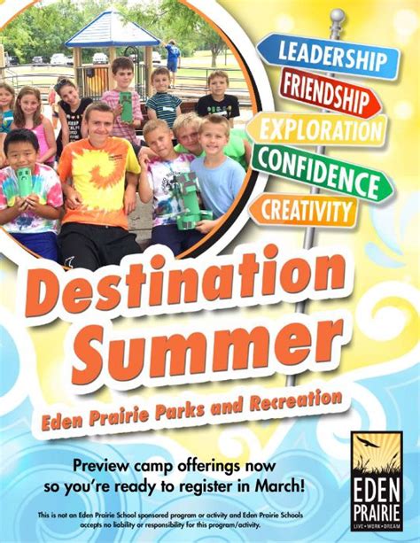 Eden Prairie Parks And Recreation Summer Camp Preview Parks And