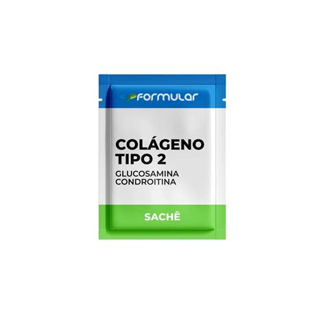 Colágeno Tipo 2 40mg Glucosamina 1500mg Condroitina 1200mg 60