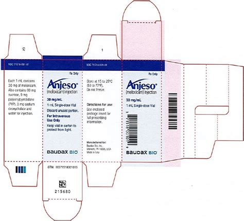 Anjeso: Package Insert / Prescribing Information - Drugs.com