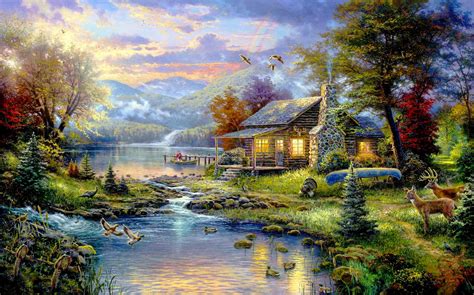 Thomas Kinkade 1958 2012 The Painter Of Light Tuttart Pittura