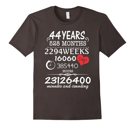 44th Wedding Anniversary T Shirt 44 Years Vintage T Vaci Vaciuk