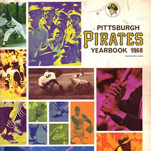 1968 Pittsburgh Pirates Game Publications SportsPaper Info