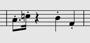 Notation Of Staccato Rhythm Music Practice Theory Stack Exchange