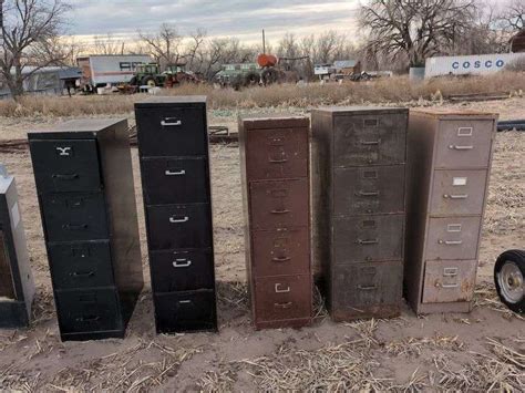 Asst D Metal File Cabinets Isabell Auction