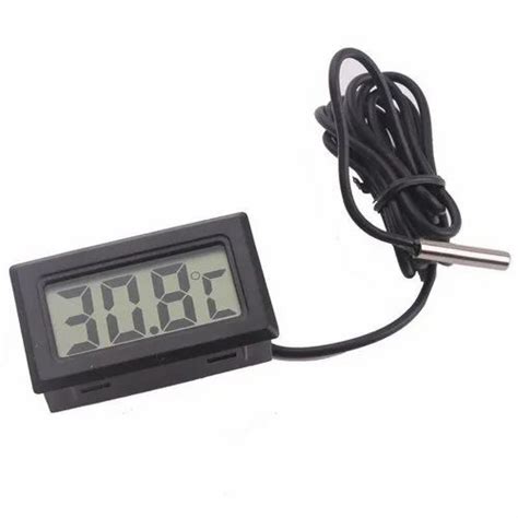 Mini LCD Digital Thermometer Sensor Wired For Room Temperature For