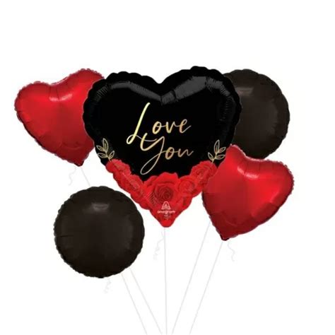 Love You Romantic Roses Balloon