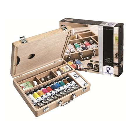 Best Oil Paint Kit Buy 10 X 40ml Oil Set Accessories Wood Box Van