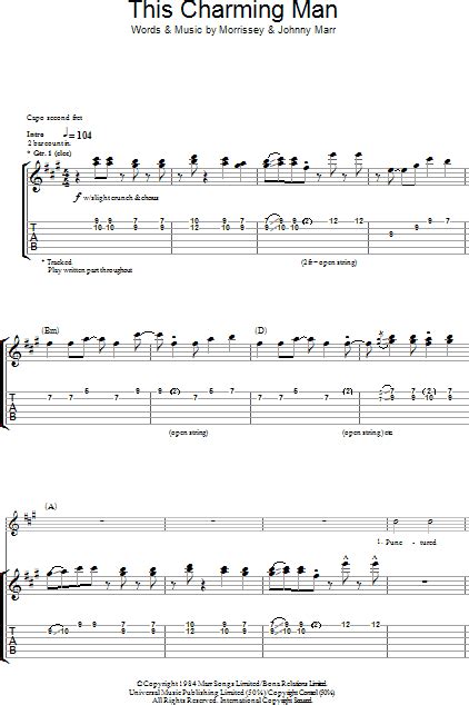 This Charming Man - Guitar TAB | zZounds
