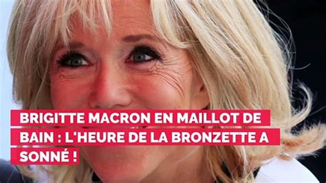 Brigitte Macron En Maillot De Bain L Heure De La Bronzette A Sonn