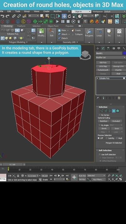 Creating Perfect Circular Geometry With Geopoly In 3ds Max Shorts Tips 3dsmax Geopoly Youtube