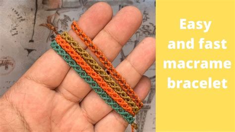 Easy And Fast Macrame Bracelet Tutorial For Beginners YouTube