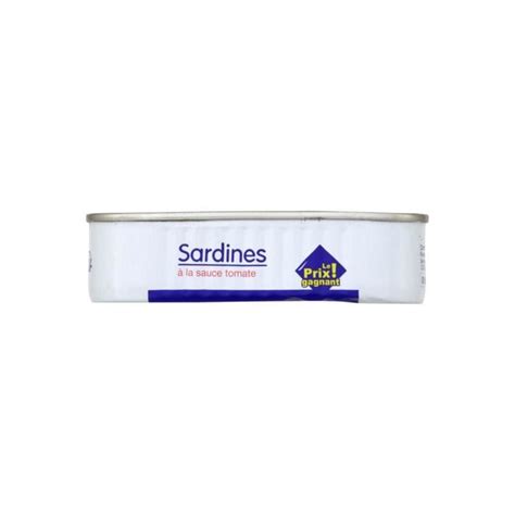 Sardines à la sauce tomate Le Prix Gagnant 78g Cdiscount Au quotidien