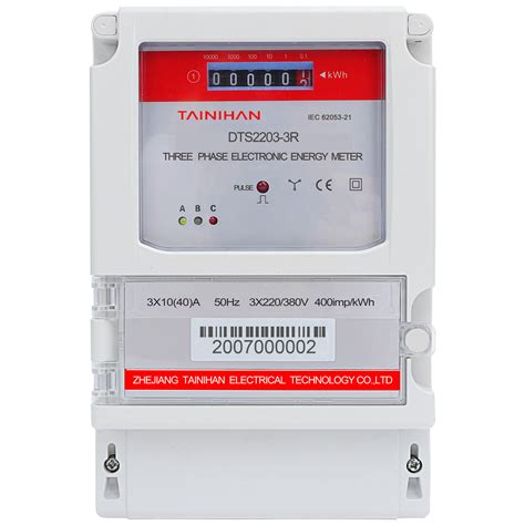 2 Dts2203 3r Three Phase Four Wire Kwh Meter China Three Phase Four