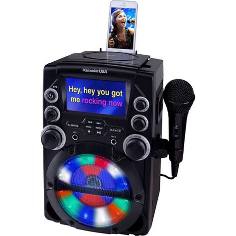 Karaoke USA GQ740 Karaoke System with CD+G Player GQ740 B&H