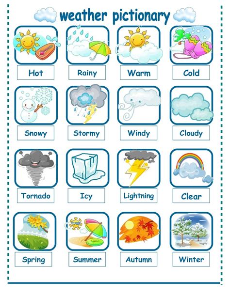 Weather Seasons Pictionary