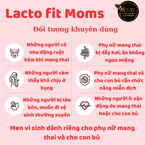 Mua Men vi sinh Lacto Fit Moms dành cho phụ nữ có thai và cho con bú