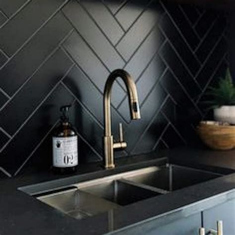 Color Mind Black Ac 7x25 Ladrillo Negro Cademil Porcelanatos