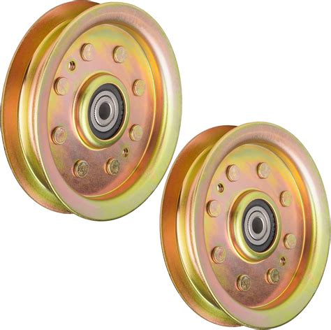 Amazon 2PCS 756 04129 753 08171 Flat Idler Pulley Fit For Cub