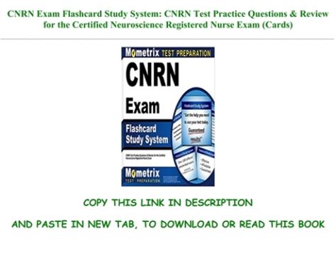 Pdf Cnrn Exam Flashcard Study System Cnrn Test Practice Questions