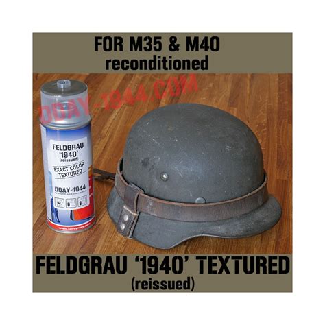 feldgrau aged in spray for german helmet