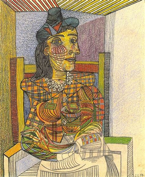 1938 Portrait De Dora Maar Assise 1 — Pablo Picasso 1881 1973 Period Of Creation 1931 1942