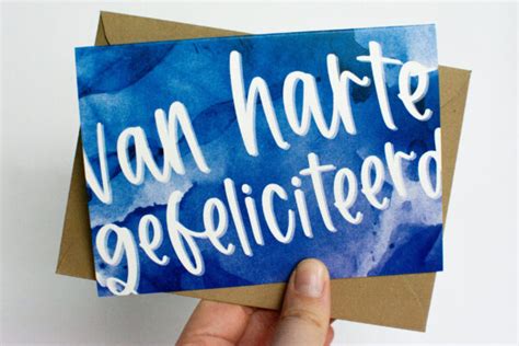 Van Harte Gefeliciteerd Wenskaart Creanna Handmade