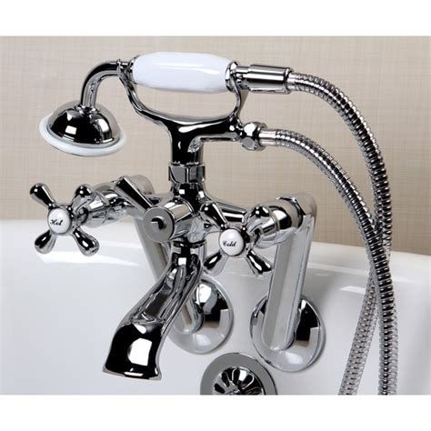 Shop Tub Wall Mount Chrome Clawfoot Tub Faucet - Free Shipping Today ...