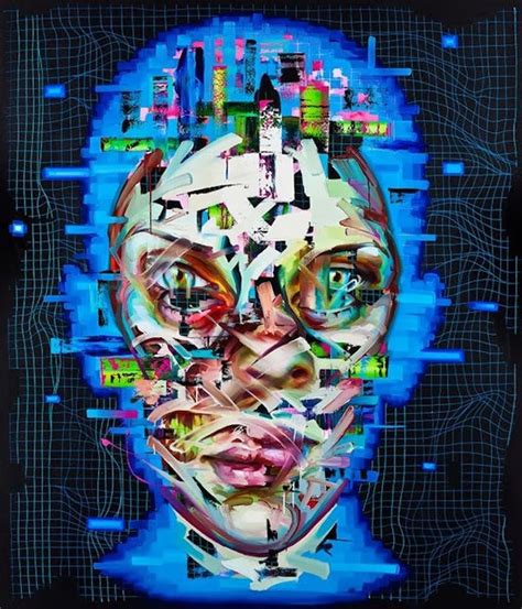 Paintings By Justin Bower 8 Pictures Clip Glitch Art Painting