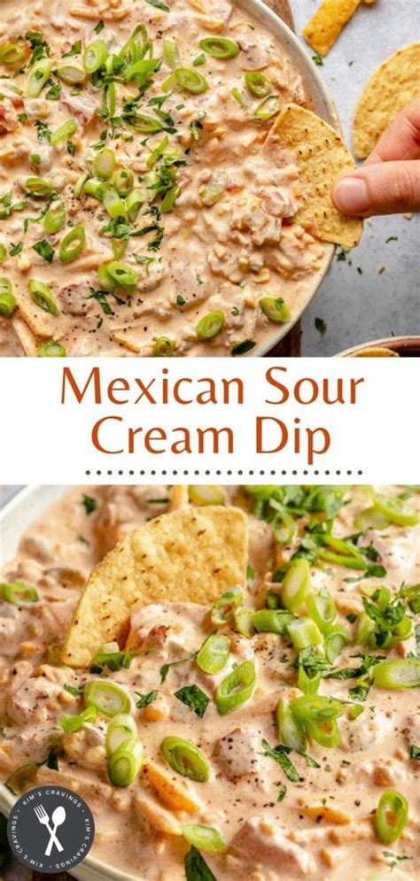 Mexican Sour Cream Dip Kim S Cravings