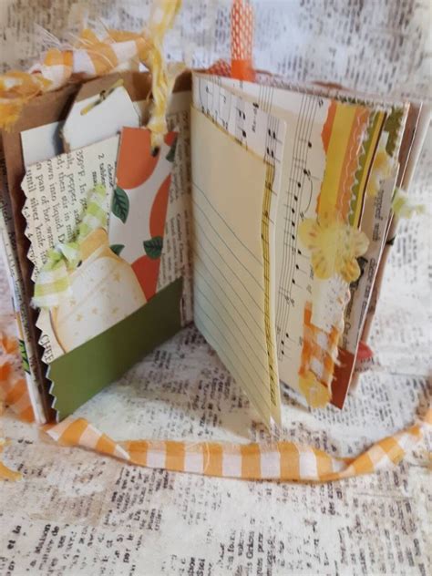 Recipe Book Junk Journal Scrapbook Blank Cookbook Naked Etsy