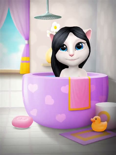 [my Talking Angela] Shower Youtube