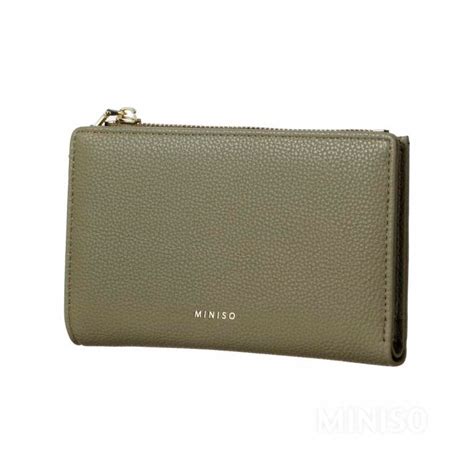 Cartera De Mujer Con Cremallera Doble Verde Miniso Bolivia