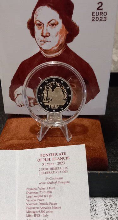 Vatican 2 Euro 2023 Perugino Proof Catawiki