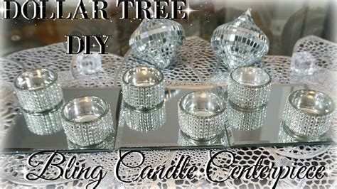 DIY DOLLAR TREE CENTERPIECE DIY DOLLAR STORE BLING CANDLES DIY HOME