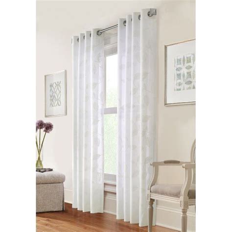 38 Inspirations Light Filtering Sheer Single Curtain Panels