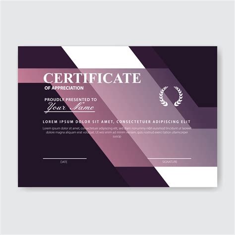 Creative Certificate of Appreciation Award Template 5323966 Vector Art ...