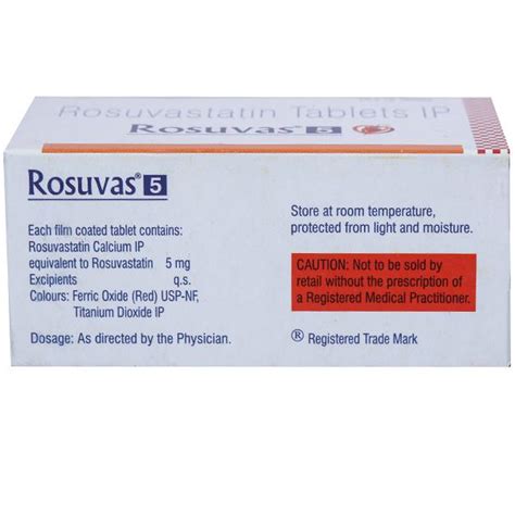 Buy Rosuvas 5 Mg Tablet 15 Tab In Wholesale Price Online B2B